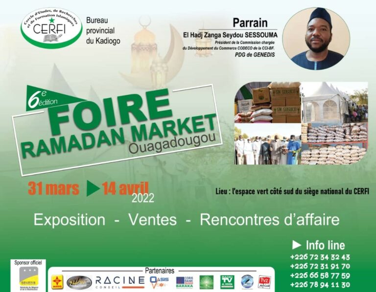 6ème édition de la foire commerciale dénommée « Ramadan Market »
